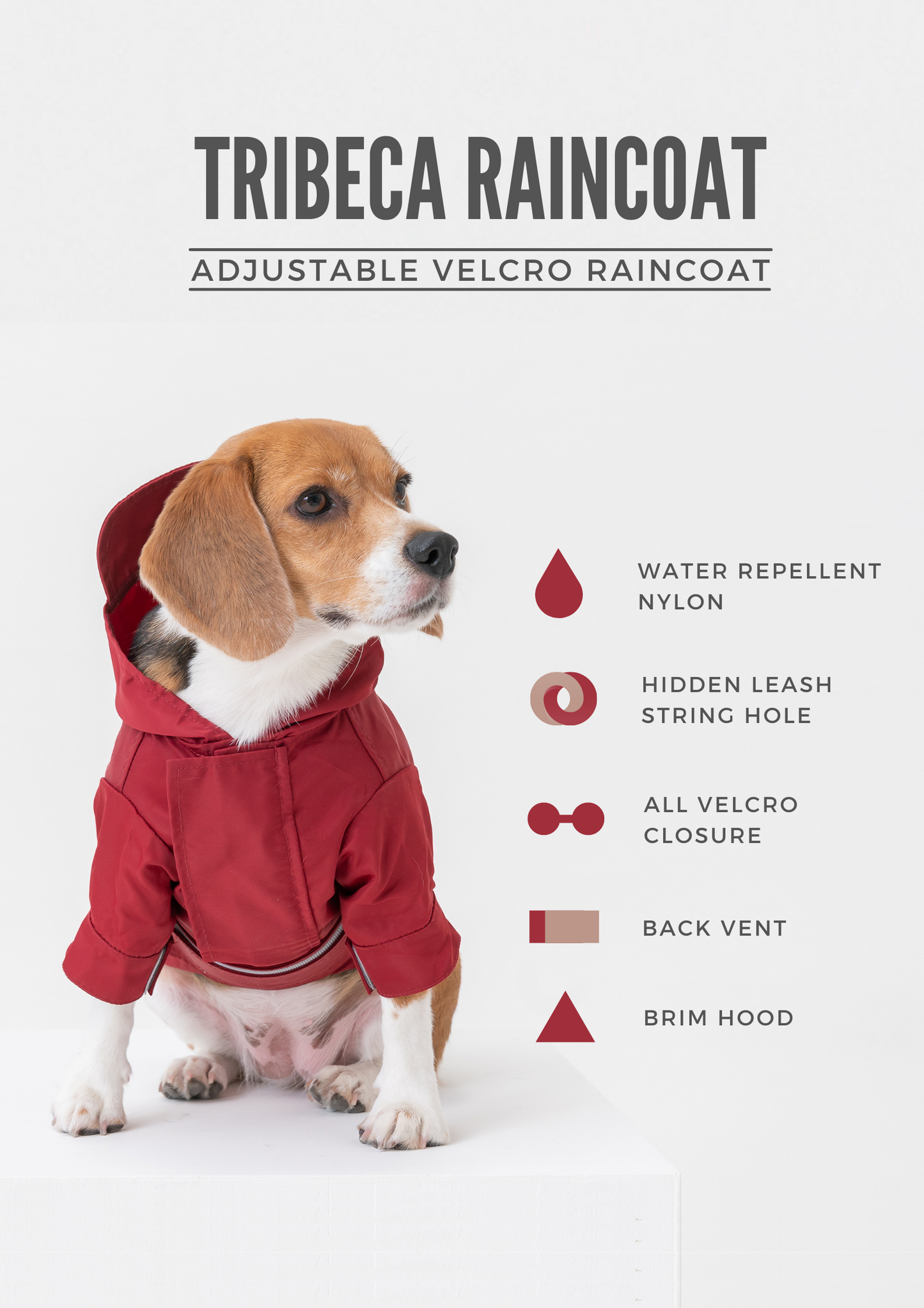 Tribeca adjustable velcro raincoat - Egg Yolk