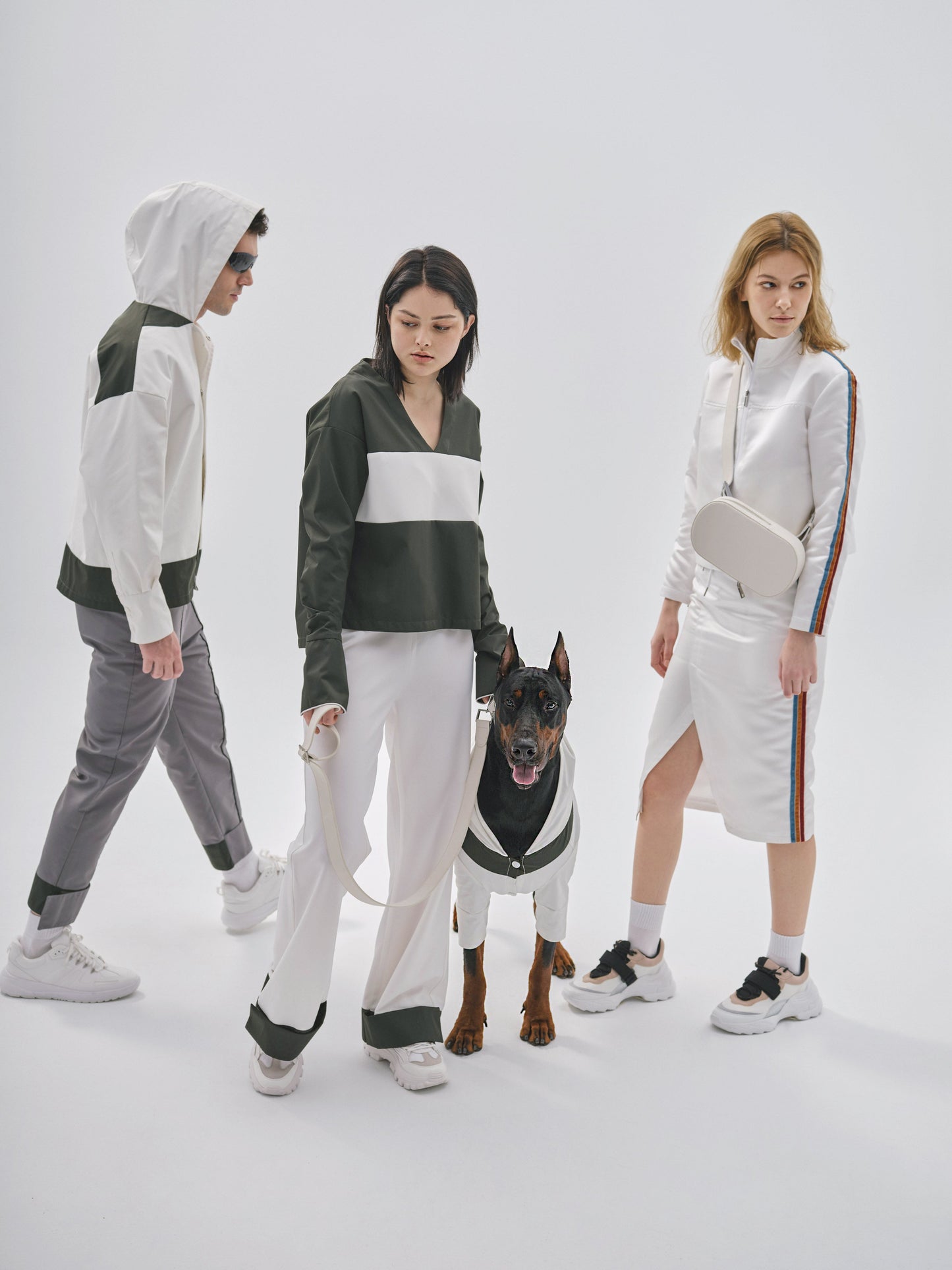 Wide Leg Velcro-cuff trouser